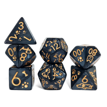 SORT FLØJLSPOSE RPG TERNINGER MØNTER POSE 11,5x10 CM
