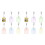12 Pcs Sublimation Blank Keychains Heat Transfer Printing LED Acrylic KeyChains Lighted Keyrings Pendant, Rectangular 2