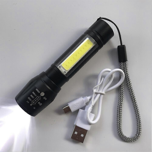 (511 all aluminum zoom model) LED Flashlight Super Bright Torch Rechargeable Lamp High Powered Flashlight NEW 1