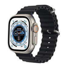 APPLE WATCH-REM 2/3/4/5/6/7/8/9/10/SE 42/44/45 SORT SILIKONE