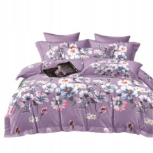 Sengesæt Parylux Lilla blomster Dynebetræk 1 stk 200x220cm