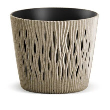 Sandy Round ECO Wood DSR160W naturo Prosperplast blomsterpotte