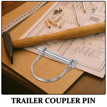 2St Duurzame Trailer Koppelpennen Met Vergrendelde ,