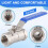 1/2 "stainless steel internal thread lever handle  valve 5
