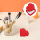 1Small Elegant Mini Draagbaar Compact Spiegelhart Met PU Leren Hoes 5