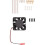5X for Jetson  B01 A02 2GB Acrylic Case Development Board Universal Protective Shell with Cooling Fan 6