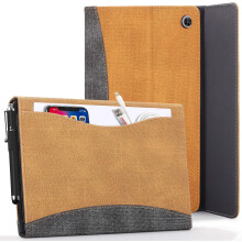 ETUI TIL LENOVO TAB M10 HD 2. generation 10,1" BRUN FLIP + STYLUS X306X X306F