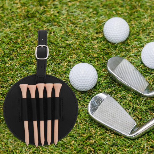 1Set Zwarte PU Golf Tee Tas Organizer Voor Golfspel 2