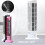 (Μαύρο) Ανεμιστήρας Towers 2 σε 1 με Light Bar Ελαφρύς, Αθόρυβος Επιτραπέζιος Ανεμι 2