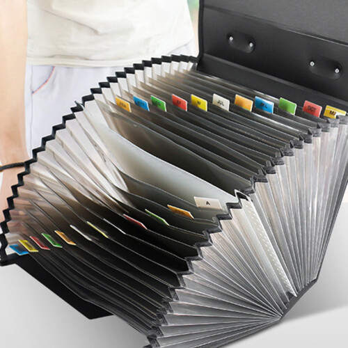 26 Grid Portable Organ Bag A4 Multi-Layer File Folder for Office Students with Large Capacity Test Paper Holder 2