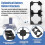 20x 18650 Lithium Battery Double Holder Bracket for DIY Cell Pack Black 5