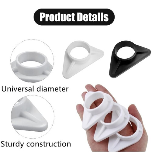 6 St Kökskran Förstärkningsstag, Robust Triangulär Stabiliseringsplatta för Diskhoar, 36 mm Inre Diameter 2
