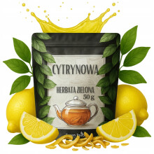 Grøn te Citron 50 g Sencha med Citron - Frisk og forfriskende