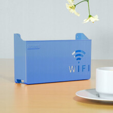 VÆGMONTERINGSHYLDE TIL WIFI-ROUTERSWITCH Blå