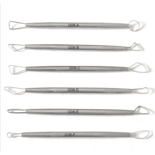 Polymer Clay Tools Pottery Ceramic Sculpting Tools Carving Ribbon Wire End Loop Clay Tools Set 1