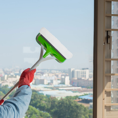 1Squeegee Replacement Pad Microvezel Wasbaar Voor Ramen En 2