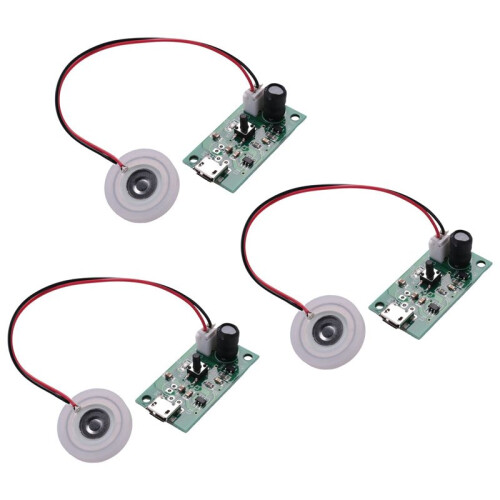12Pcs Mist Maker Atomization Plate with 5V USB Humidifier Module Integrated Circuit Board Driver with Timing 2