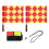 1Set Professionele Scheidsrechter Kit Met Vlaggen Rood Kaarten 7