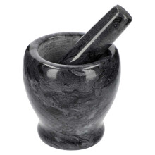 Sort marmor køkkenmørtel 10 cm