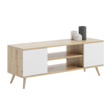 Focus RTV-skab 135 cm Eg håndlavet hvid