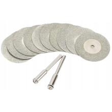 Sæt med 10 diamantskiver 40 mm Dremel-type til skæring og slibning