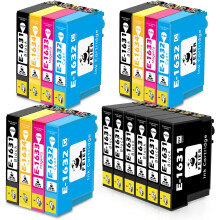 18x MUSTETTA EPSON 16 16XL WF-2630 WF-2750 WF-2510 WF-2530 WF-2760 WF-2660 -MUSTEITA