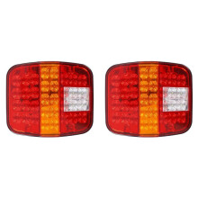 2X 12V 24V Truck Trailer Rear Brake Stop Turn Tail Light License Plate Lamp Bus Lorry Van for CJ YJ