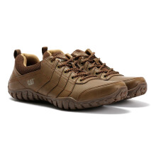 (, ) Caterpillar Instruct Suede Men's Dark Beige Lace-Up Shoes