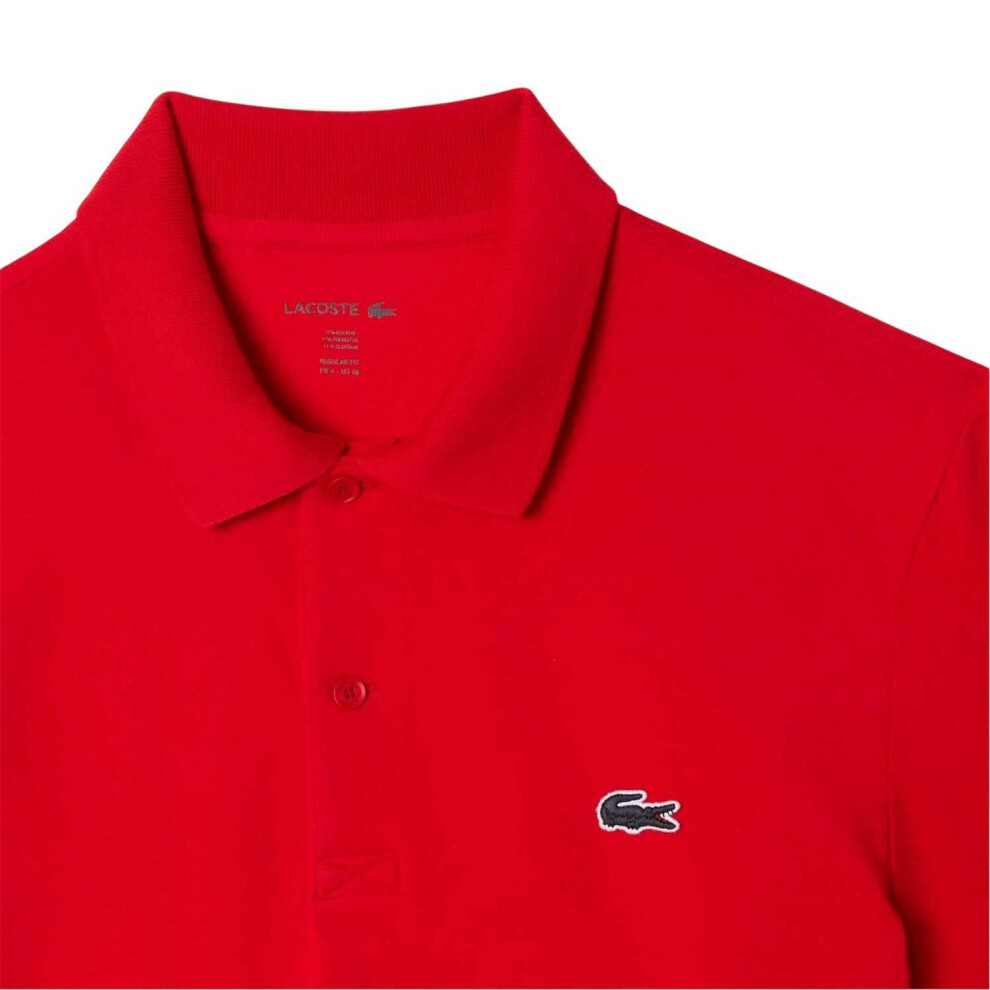 Lacoste (M, Red) Mens Chest Logo Regular Polo Shirt