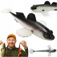 Gummiagn Libra Lures GOBIO 18.6cm Vertikal 120 Violett Skinn