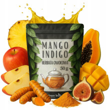 Frugt te MANGO INDIGO æble figen mango gurkemeje frugt infusion 50 g