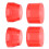 4St Rood PU Skateboard Shock Absorbers Langdurige Elasticiteit 6
