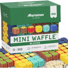 Marioinex Mini Vaffelblokke 302 stk. inklusive 74 forbindelser NY! Bløde