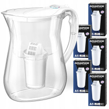 Aquaphor LYON Hvid 3,8L Vandfilterkande, 5 A5 Kulpatroner