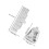 2St Multifunctionele Panda Silicone Mallen Voor Cake En 2