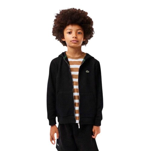 Lacoste (10 Years, Black) Lacoste Boys Basic Full Zip Hoodie 2