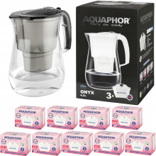 Aquaphor Onyx filterkande 4,2 l + 9 patroner, sort