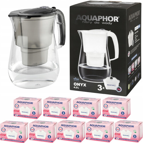 Aquaphor Aquaphor Onyx filterkande 4,2 l + 9 patroner, sort