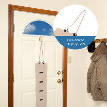 Beige Vilten Oorbel Organizer Met Wandmontage Voor Thuis