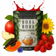 Frugtte BORA BORA papaya hindbær kornblomst tropisk 50g Green Touch