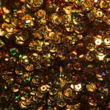Knuste sekskantede pailletter, 6 mm, 12 gram