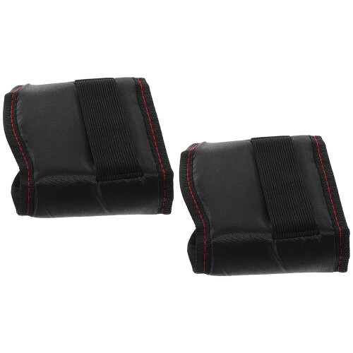 2St Zwarte Pedal Covers Elastisch Beschermhoes Set