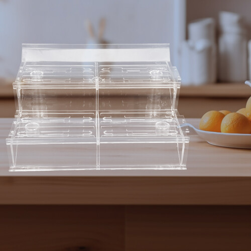 2Tier Koeldisplay Van Helder Plastic Voor Fruit En Groenteshowcase 2