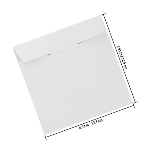 10St Witte Kartonnen Cd Bewaartassen Met Schrijfoppervlak 1