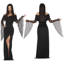 GOTISK DAME Hekse Halloween Bal Kostume L