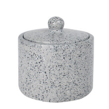 Q-BATH PREMIUM DECOR 1557 kosmetikbeholder, terrazzogrå