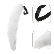 1Lichte Witte Faux Dierenstaart Dierencosplay En Feest