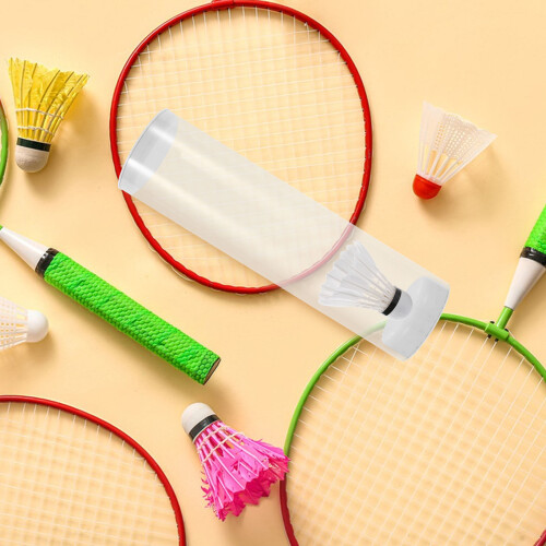 1X Stevige Transparante Badmintonshuttle Houder Met Draagbare