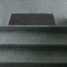 2St Antislip Traptreden Grijs Polyester Met Eenvoudige Installatie