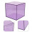 1Donation Box Paars Acryl Transparant Spaarbox Met Gleuf 1